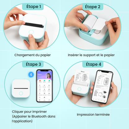 ImpriGo™ – L’imprimante mini sans encre (+ Rouleau offert)